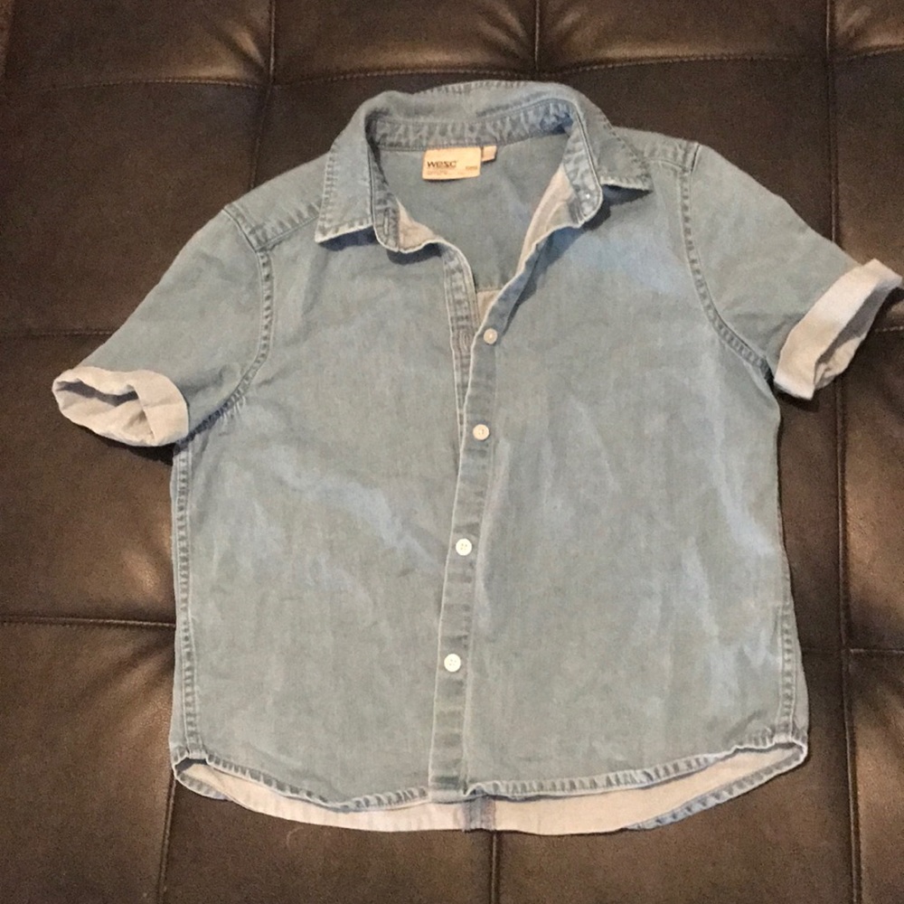 Jean button up
